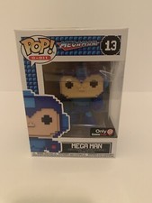 Funko POP 8-Bit Mega Man Blue #13 GameStop EXCLUSIVE Vinyl Figure