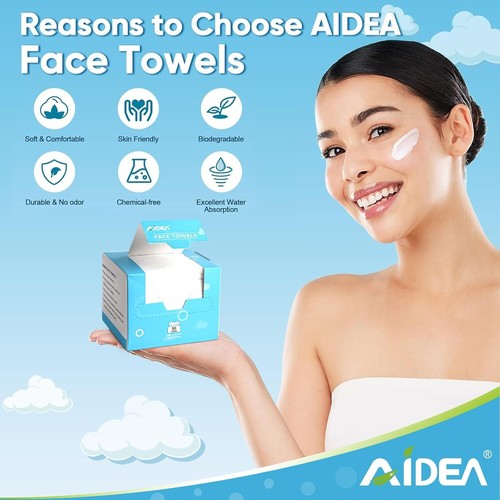 Disposable Face Towels, 200Ct (4 Box) Facial Wipes for Sensitive Skin & Travel - Picture 5 of 7