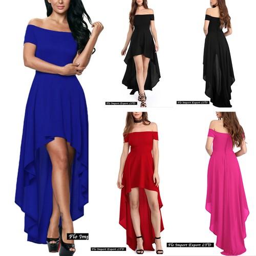 Vestito Lungo Donna Asimmetrico Tinta Unita - Woman Asymmetric Maxi Dress  110248 | eBay
