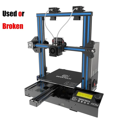 Gebraucht/Defekt 3D Drucker Geeetech A10M 2 Extruders Dual Mischfarbdruck DE