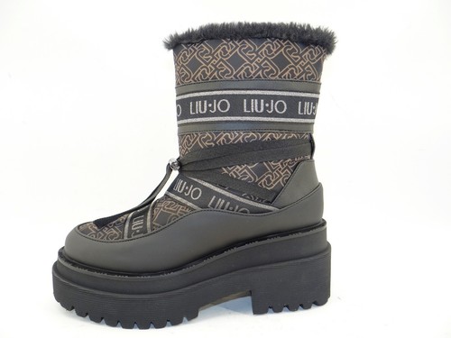 Botines Liu Jo PURPLE botas de plataforma botines plataforma mujer negro 36 - Imagen 7 de 10