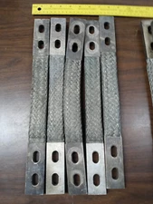 Qty-5  Super Heavy Duty Lugs  Braided tinned copper ground Strap   New T1155 R3