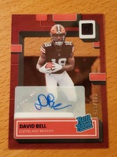 2022 Donruss Clearly Rated Rookie Auto Purple #82 David Bell Browns #'d 91/175