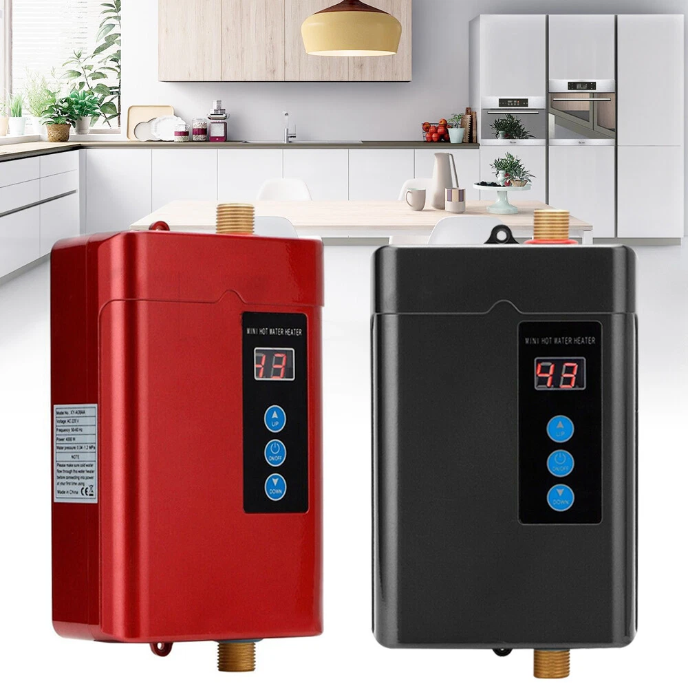 3KW Electric Instant Water Heater Tankless Kitchen Shower 110V W/ Remote  Control | eBay