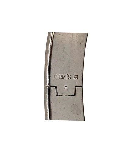 Hermès Clic Clac H Enamel Palladium Plated Bracelet size 16 101015947 - Picture 4 of 6