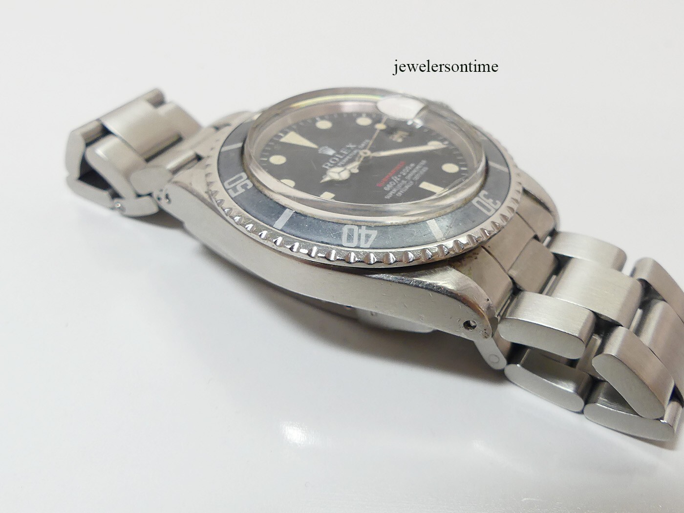 Vintage Rolex SS Red Submariner 1680 "2.7" million series, ghost bezel image 7