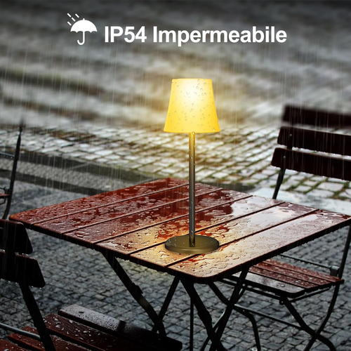 Lampada Da Tavolo Senza Fili Con 3 Modalità Color+Rgb, Lampada Da Comodino Ricar - Foto 5 di 12