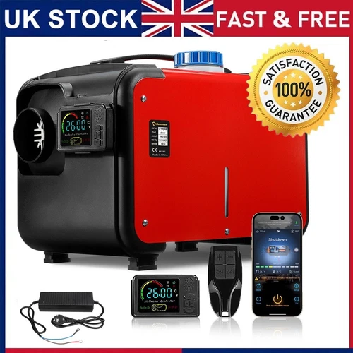 Air diesel Heater Bluetooth Control 8KW 12V 24V 240V For MotorHomes Van Caravan
