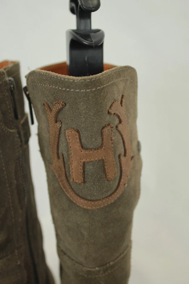 BOTAS CAZADORAS "WILM 1013" MUJER GRIS GAMUZA CUERO CREMALLERA LATERAL BOTAS TALLA 7 EN MUY BUENA CONDICIÓN Foto 3 de 4