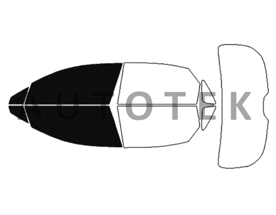 PreCut Film Front 2 Door Windows Any Tint Shade For Lexus NX200T NX300 2015-2021 - Image 2 of 4