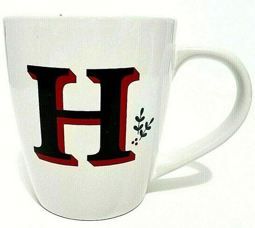 Holiday Home Christmas A H S Monogram Coffee Mug - 第 3/22 張圖片