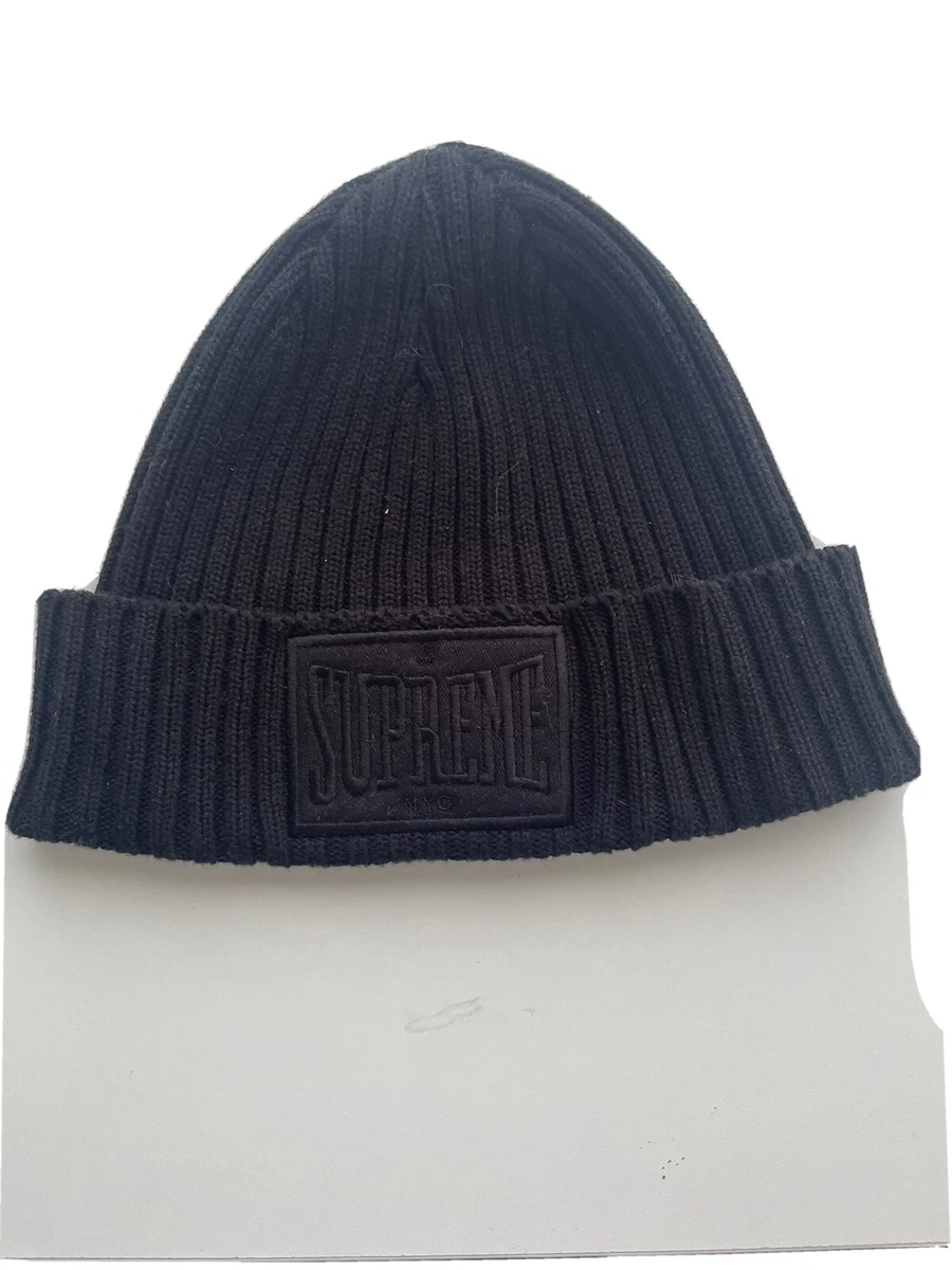 Supreme Overdyed Patch Beanie - Black - New (2022)
