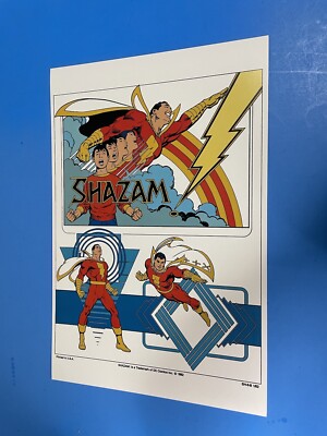 DC UNIVERSE SHAZAM BILLY BATSON CAPTAIN MARVEL POSTER PIN UP NEW.