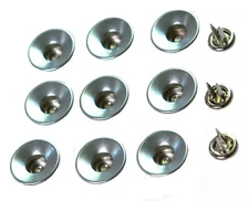 Jeans Jacket Button Metal silver Button Twin prong Tack High quality Made In USA