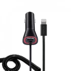 QC3.0 QUICK CAR CHARGER FAST DC PLUG-IN USB PORT COILED For iPHONE iPAD iPOD