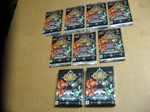 The Eye of Judgement 7 booster packs + 2 Starter Decks 2007 Playstation New