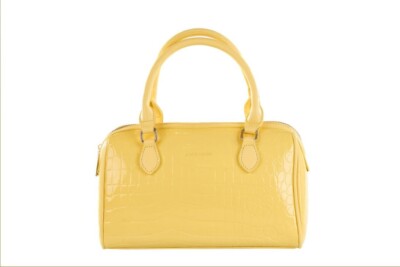 Pierre Cardin Damen Tasche Kunstleder weich gelb