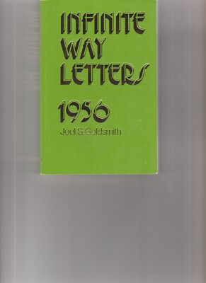 Infinite Way Letters 1956 Paperback 1992 by Joel Goldsmith LN