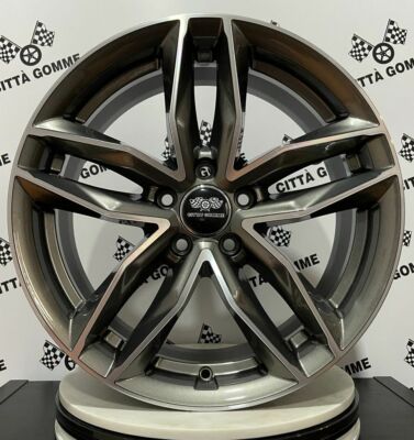 Set 4 Alloy Wheels Compatible with Bolt Pattern 5x112 from 7.5x17'' NEW, OFFER!!