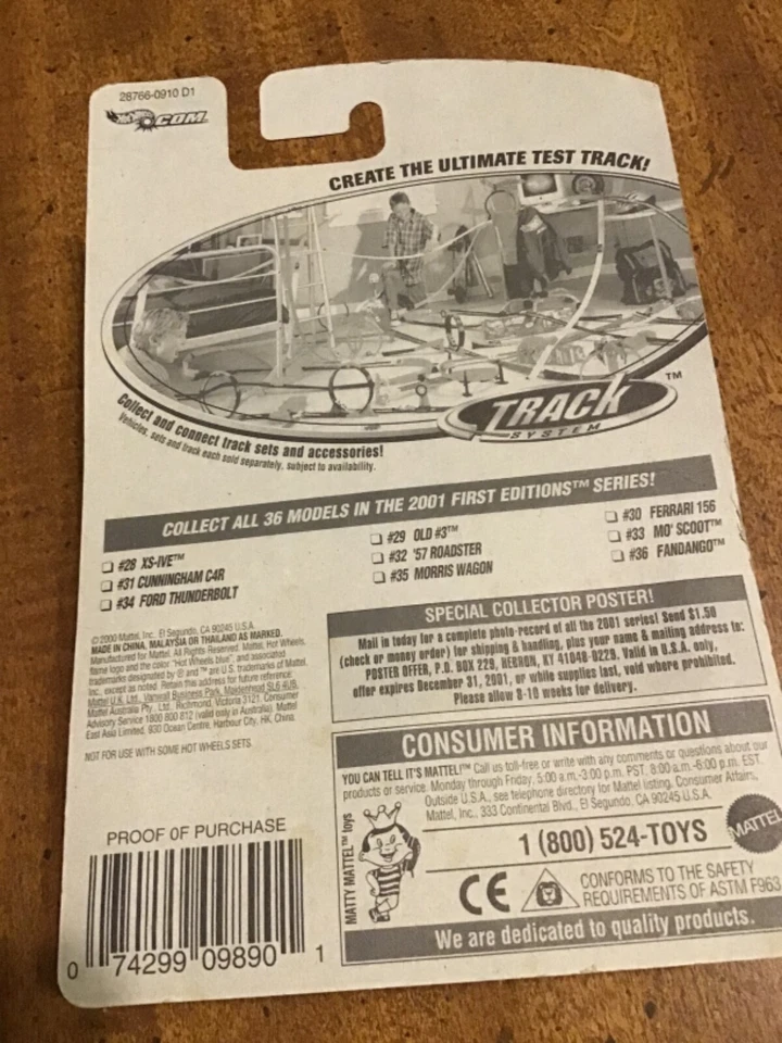 Hot Wheels MO' SCOOT 2001 First Editions #33 Scooter  - Image 3 of 4