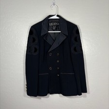 Vintage Escada Blazer Jacket Womens 34 Black ...