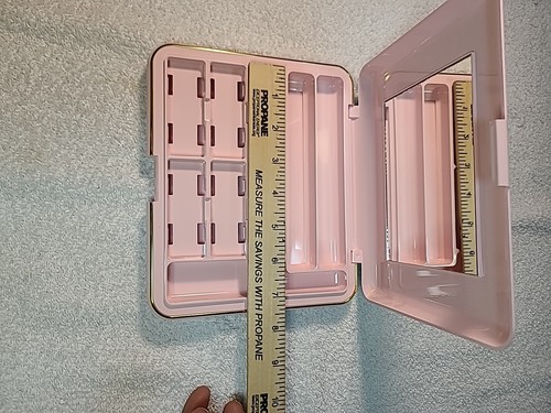 VTG Mary Kay All In One Glamour Organizer Pink Plastic Makeup Travel Case #3465 - Picture 10 of 12