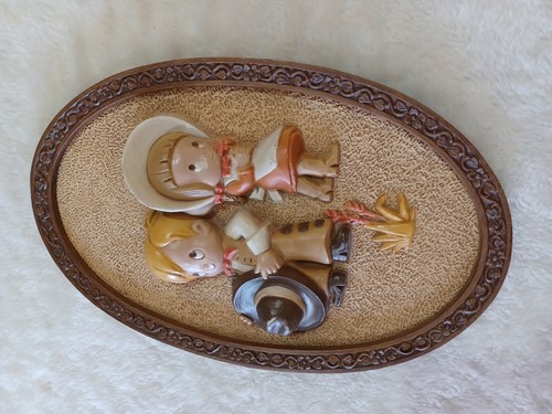 VINTAGE SET 2 WALL PLAQUES COWBOY COWGIRL RETRO HOMESTEAD FARMHOUSE COUNTY DECOR - Picture 8 of 10