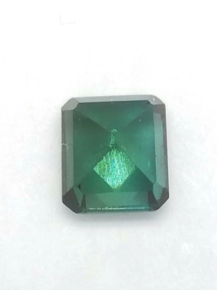 Piedra preciosa de turmalina verde azul corte princesa suelta 0,65 CTW (AP1075986) Foto 3 de 3