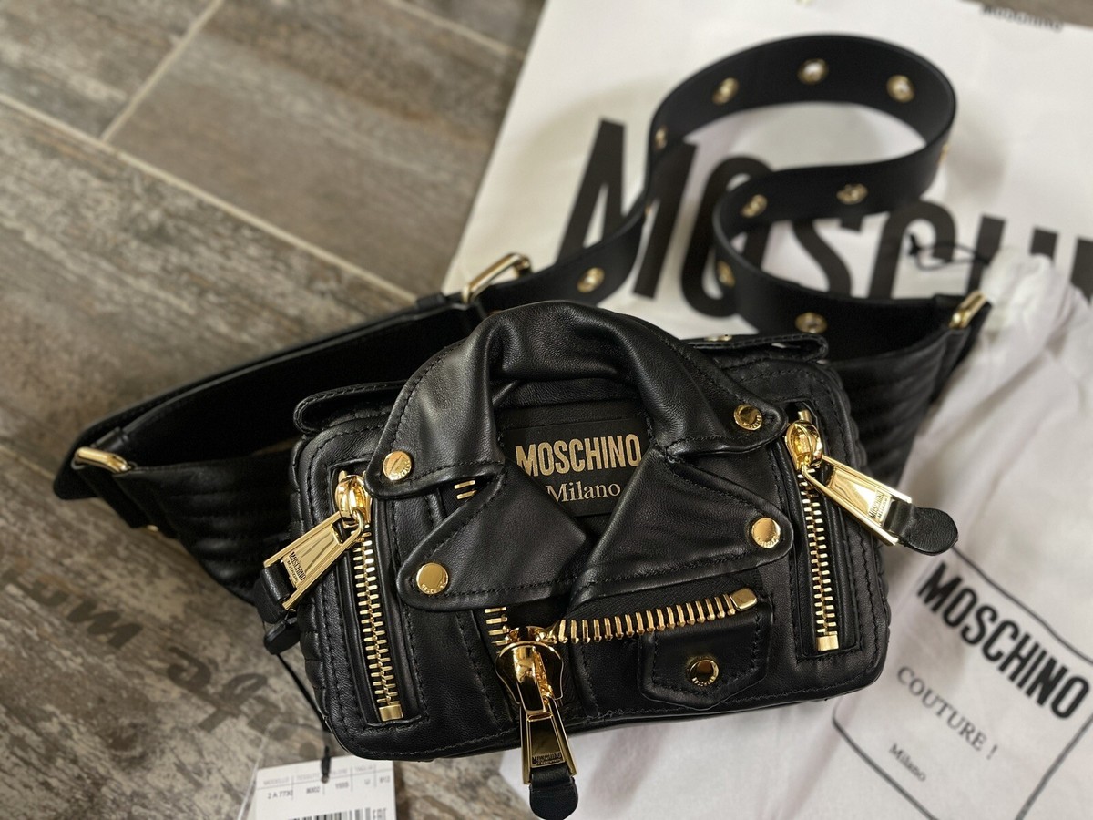 100% Authentic Moschino Couture Jeremy Scott Black Biker 100% Authentic Moschino Couture Jeremy Scott Black Biker