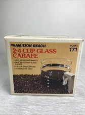 Vintage Hamilton Beach Glass Carafe Model 171 2-4 Cup Coffee Pitcher - NOS