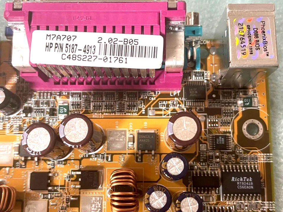 RARE VINTAGE ASUS A7V8X-LA SOCKET 462 ATX MOBO SOUND LAN VGA FIREWIRE MBMX58 - Image 3 of 4