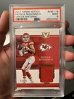 2017 Panini Vertex #VM-19 Patrick Mahomes Vertex Material /75 PSA 9 Rookie RC