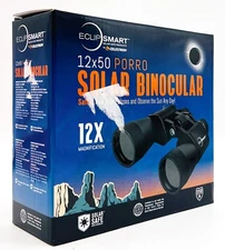 Celestron EclipSmart 12x50 Porro Solar Binoculars W/ Carry Bag, Read Description