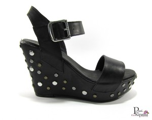 Sandali scarpe da donna zeppa alta estivi in pelle con tacco estivi mare sera | eBay