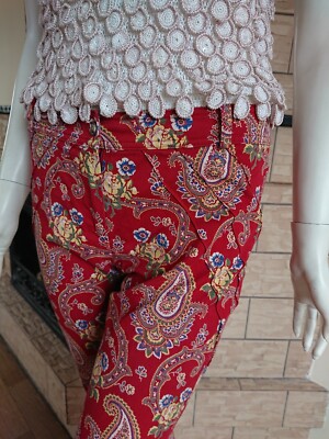 Vintage Pants Christian Dior John Galliano Floral Paisley