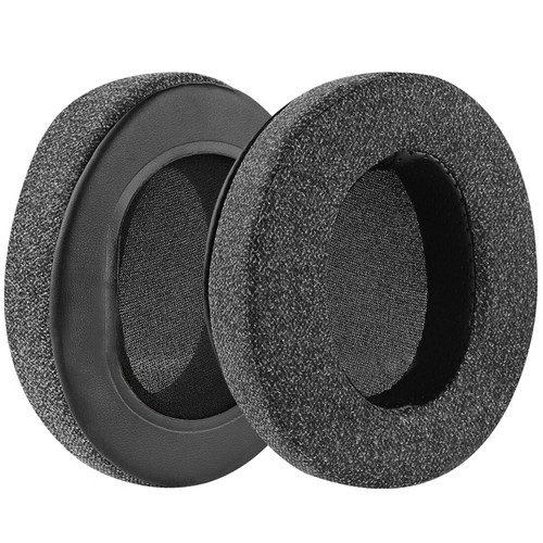 Oreillettes en lin Geekria pour casque Audio Technica ATH-M50X (gris foncé) - Photo 2/6