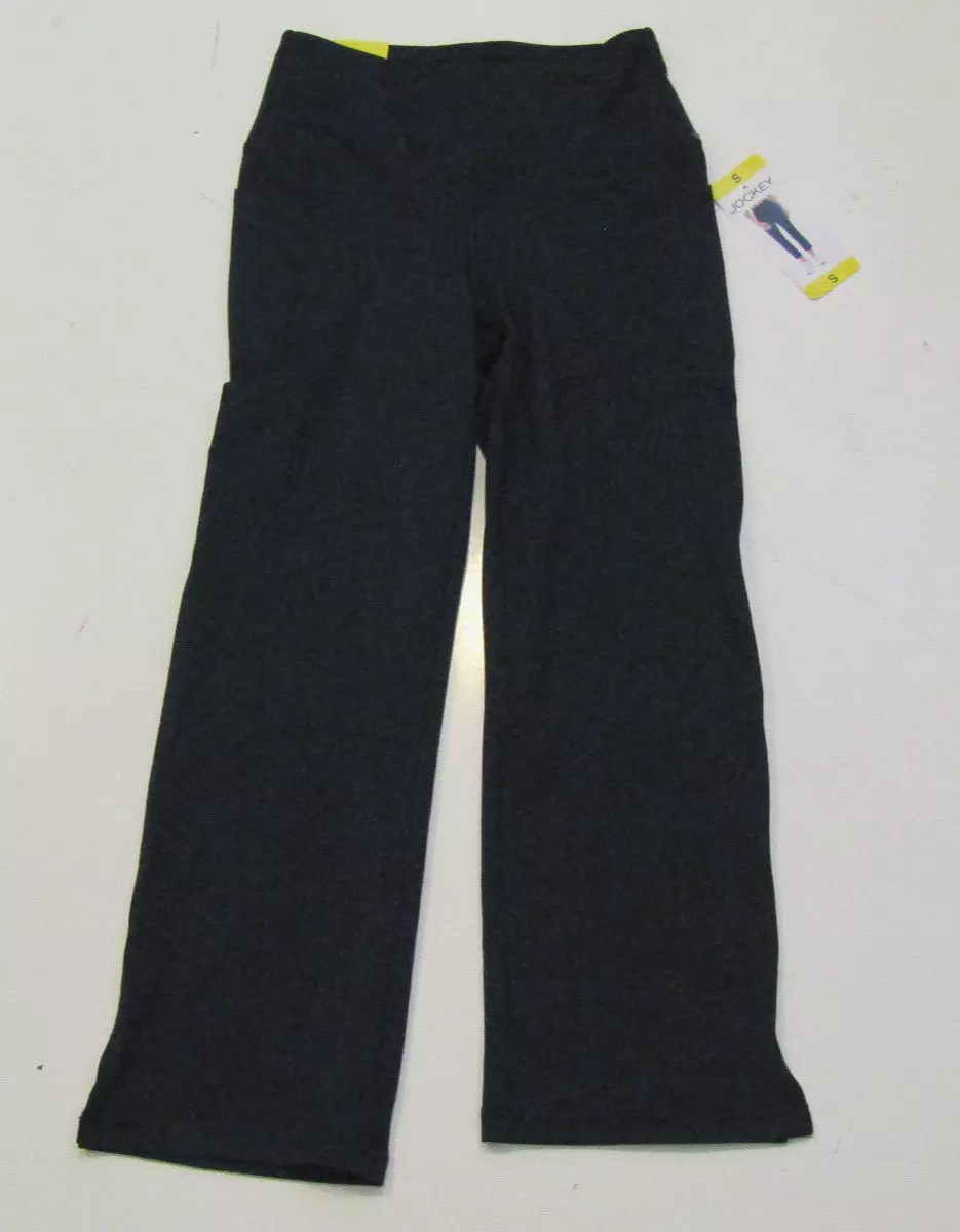 JOCKEY Womens Dark Navy Blue Cropped Slit Flare Pant Capris NWT