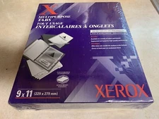XEROX  Multipurpose Plastic Tabs 9 x 11 Page Dividers tabs 250