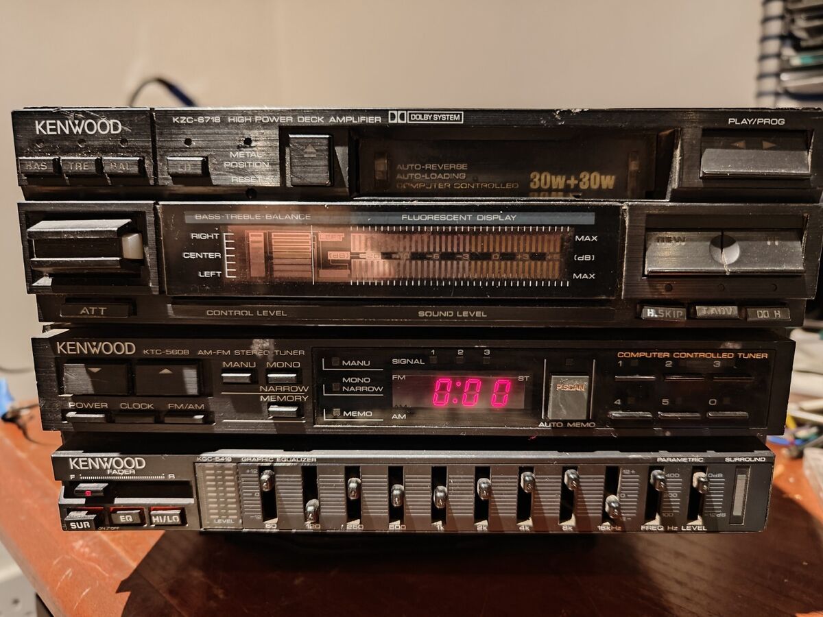 VINTAGE KENWOOD CAR STEREO STACK RARE KENWOOD CAR STEREO KGC VINTAGE KENWOOD CAR STEREO STACK RARE KENWOOD CAR STEREO KGC