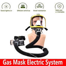 Electric Constant Flow Supplied Air Fed FullFace Gas Mask Respiratory protection