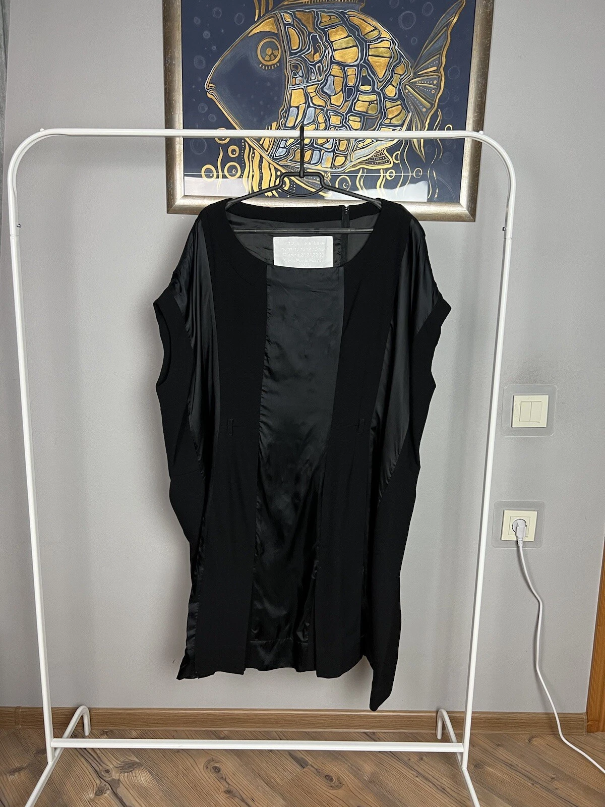 MAISON MARGIELA Abito oversize nero Maison Martin Margiela x H&M sistema operativo