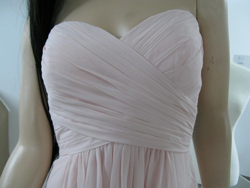 Strapless Sweetheart, Camille La Vie Bridesmaids Dress, Petal Pink ,Size 4 NWT - Picture 4 of 7