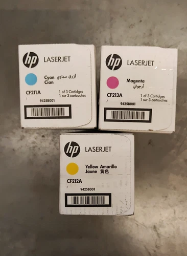 3x Genuine HP Original 131A Colour Toner Cartridges - FREE UK DELIVERY! VAT inc