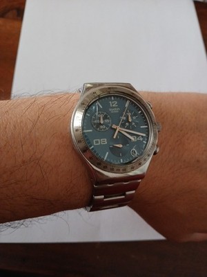  Swatch Chrono Irony Vintage Blustery YCS438G Swiss Made Uhr 