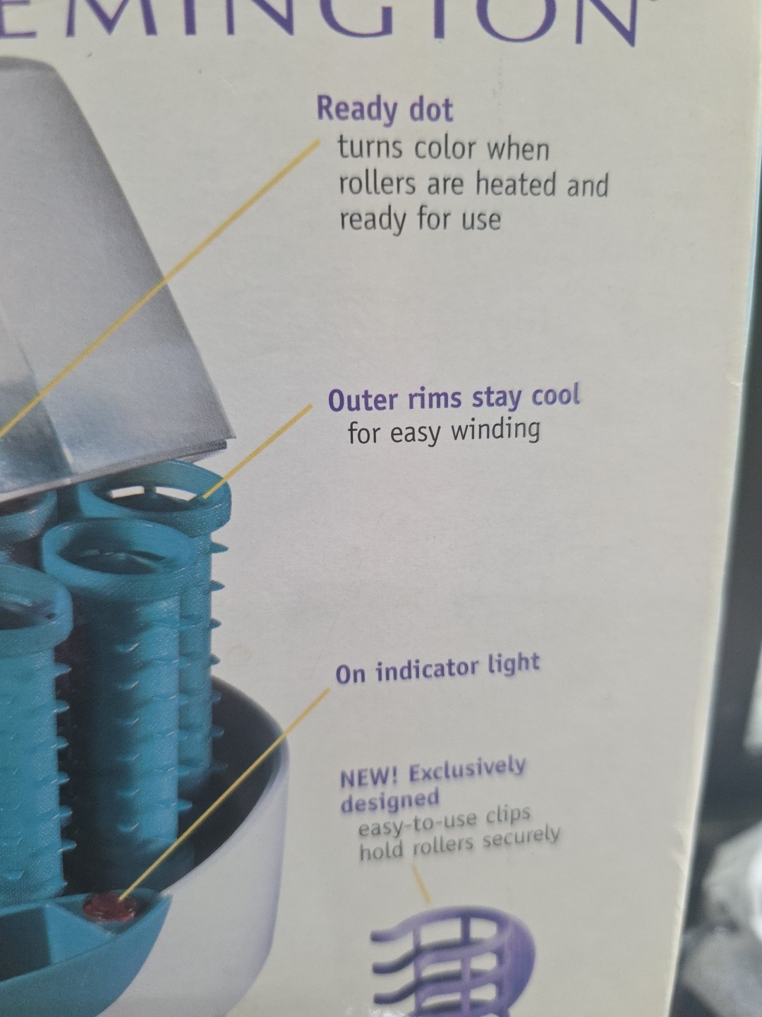 NEW Remington Body Waves Wax Core Long Lasting Curls Hair Hot Rollers H-1080N