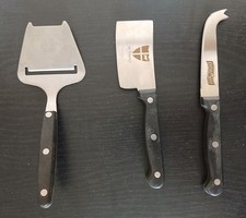 Lot de 3 couteaux à fromage en acier inoxydable