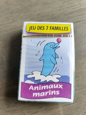 Jeu Des 7 Familles Animaux Marins Neuf Sous Blister Jeu De Cartes. - Photo 1/3