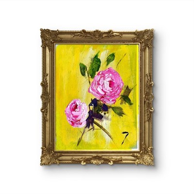 Pink Roses For Mama Contemporary Expressionist Original Painting