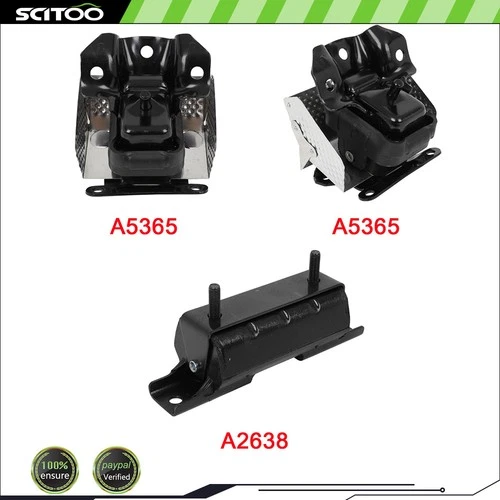 SCITOO Engine Motor Mount Transmission 3Pcs For 07-13 Chevrolet Suburban 5.3L