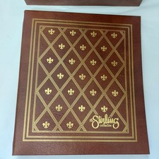 Vintage Photo Albums, Set of 2 w/ slipcases, 3-Ring, Brown Leatherette NOS